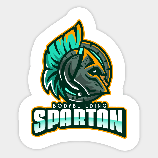 Spartan Bodybuilding Sticker by Tip Top Tee's